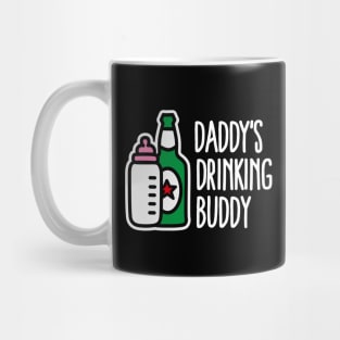 Daddy’s drinking buddy funny baby daddy birth gift Mug